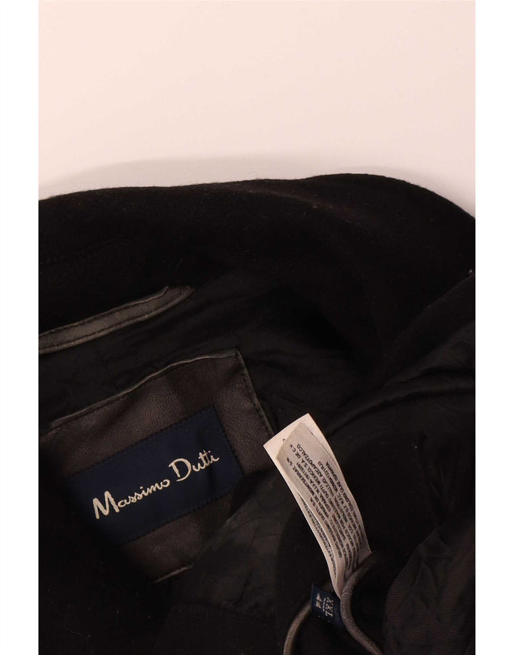 Palton Massimo Dutti pentru bărbați UK 44 2XL Lână neagră