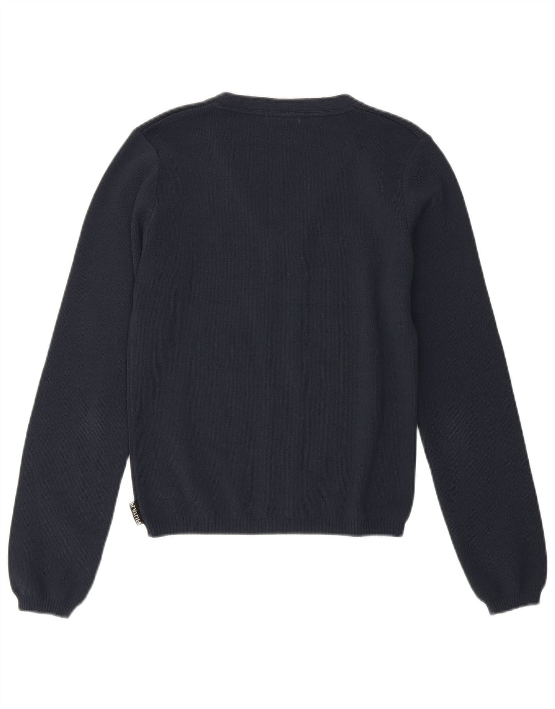 Pulover Playlife cardigan crop pentru femei UK 12 Medium Bleumarin Poliamidă