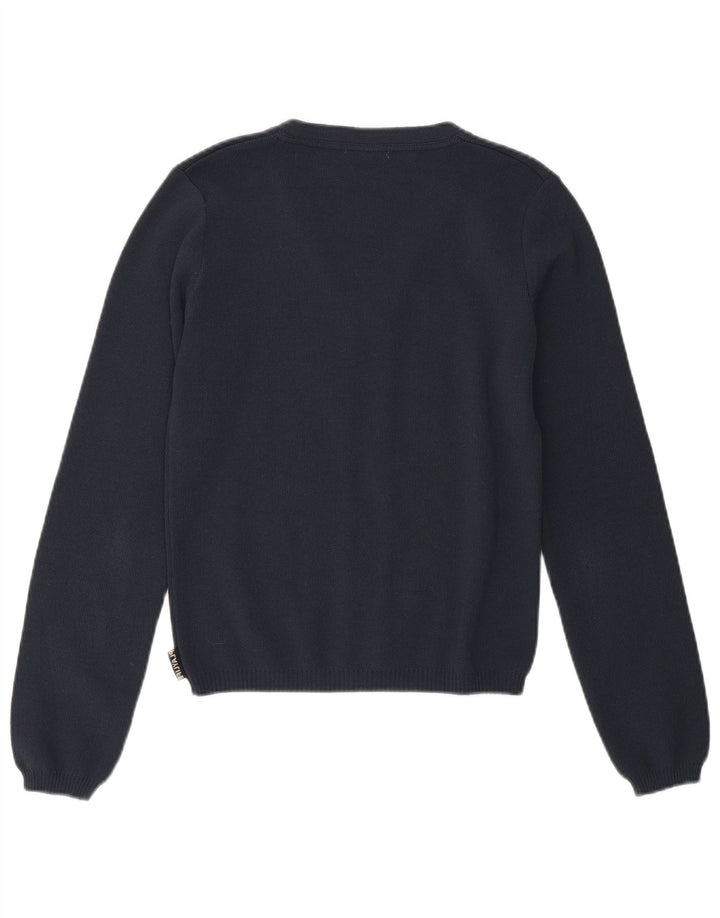 Pulover Playlife cardigan crop pentru femei UK 12 Medium Bleumarin Poliamidă