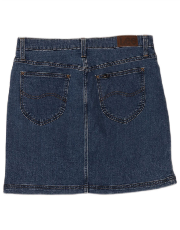 Fusta de blugi pentru femei LEE US 10 Large W32 Blue Bumbac
