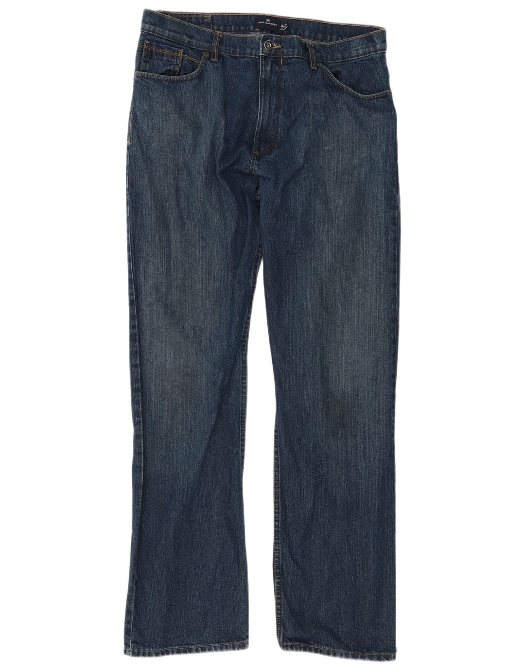 Blugi drepti pentru bărbați Marks & Spencer Blue Harbour W36 L33 Bumbac albastru
