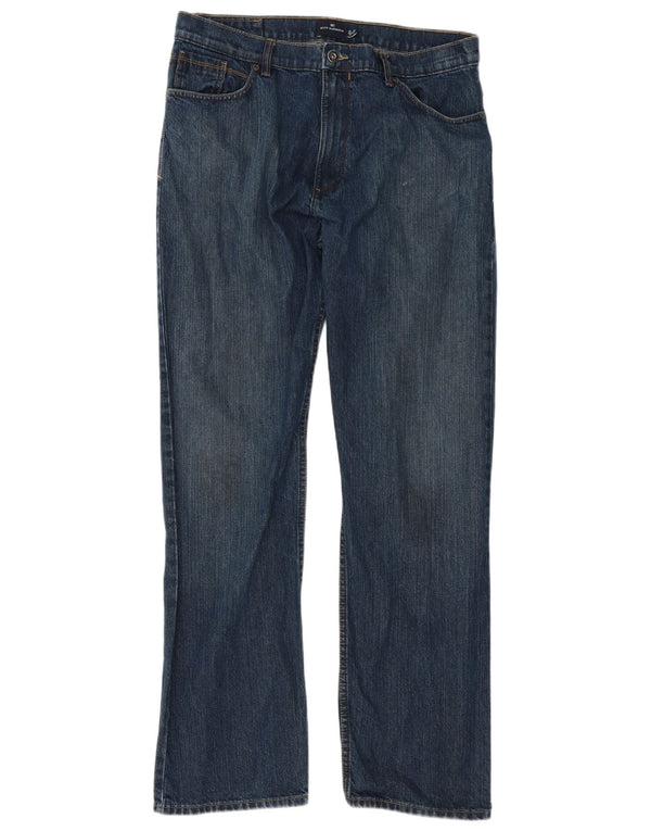 Blugi drepti pentru bărbați Marks & Spencer Blue Harbour W36 L33 Bumbac albastru