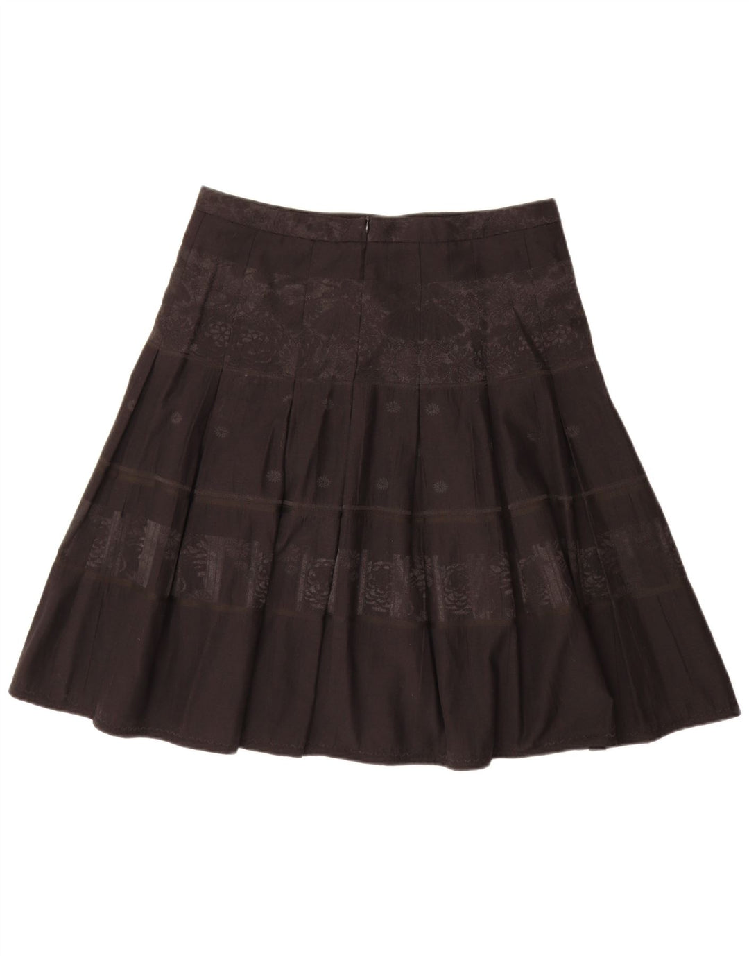 Fusta plisată pentru femei Esprit UK 16 Large W34 Poliester floral negru