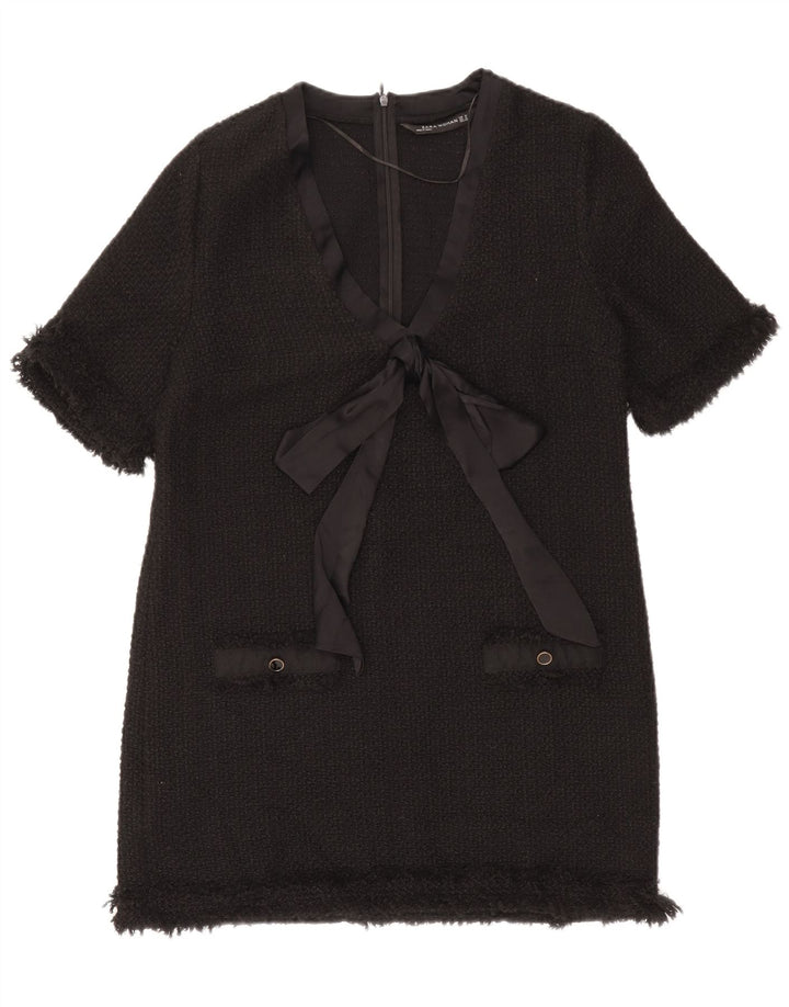 Rochie pentru femei Zara Marea Britanie 12 Medium Negru Acrilic