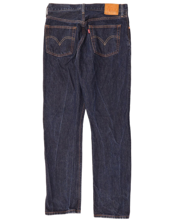 Blugi drepti pentru bărbați Levi's 501 W29 L30 bumbac bleumarin