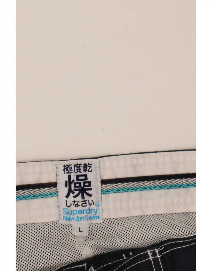 Pantaloni scurți de înot grafic pentru bărbați Superdry, mari, bleumarin