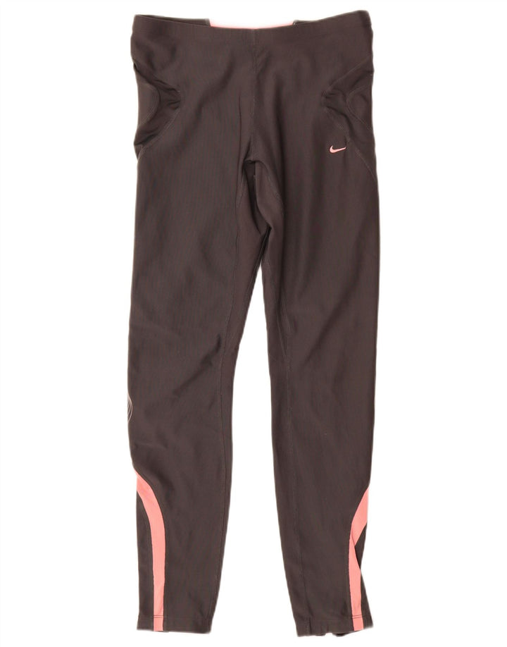 Leggings Nike Dri Fit pentru femei Marea Britanie 10/12 Gri mediu Colorblock