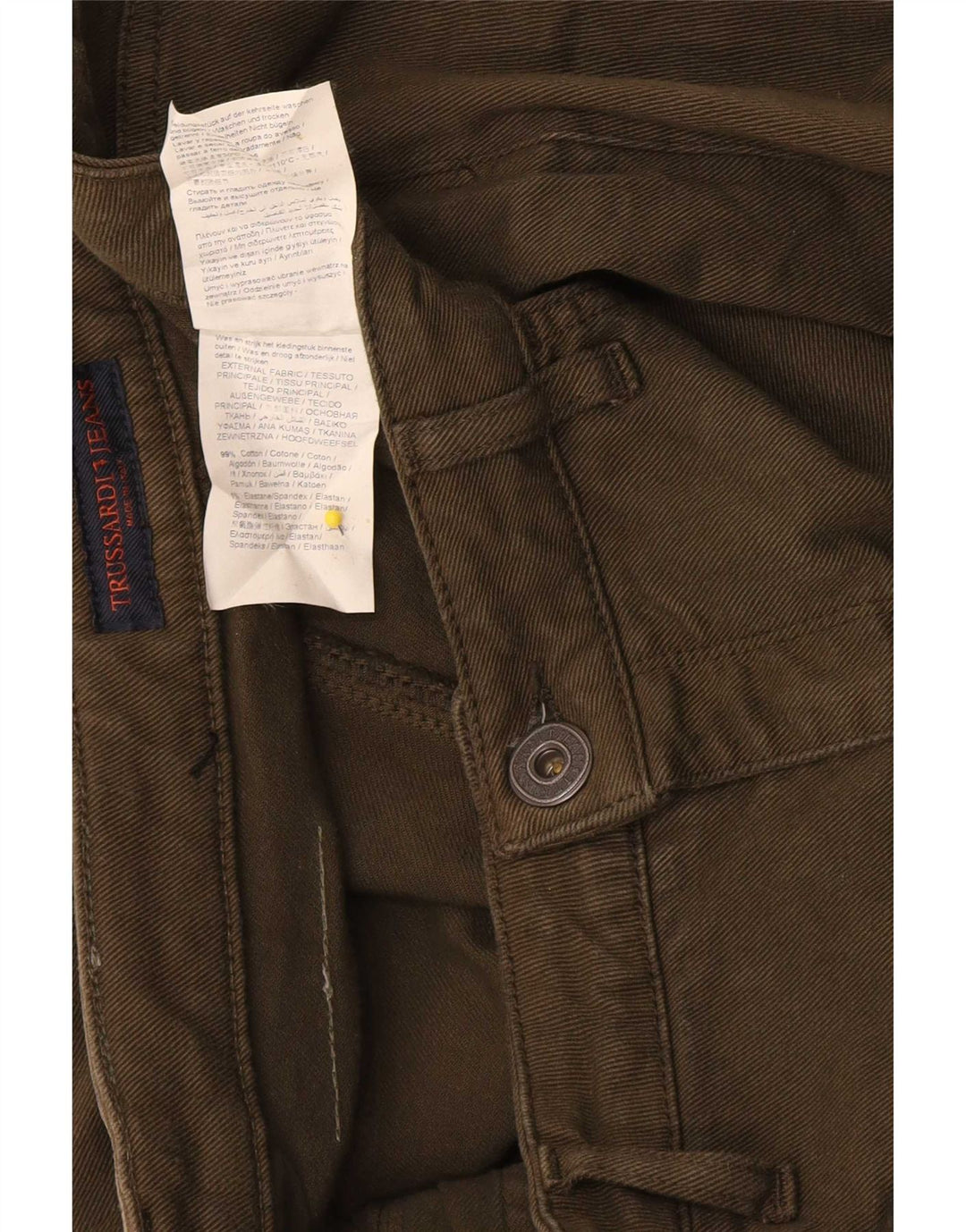 Blugi Trussardi pentru femei Bootcut W31 L31 Kaki Bumbac