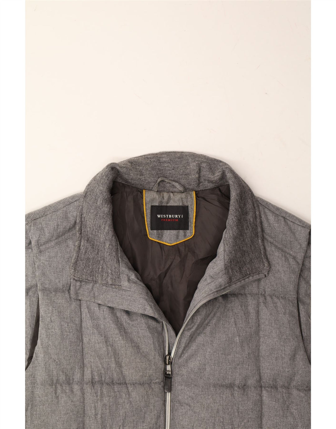 WESTBURY Mens Padded Gilet IT 42 XL Grey Vintage WESTBURY and Second-Hand WESTBURY from Messina Hembry 