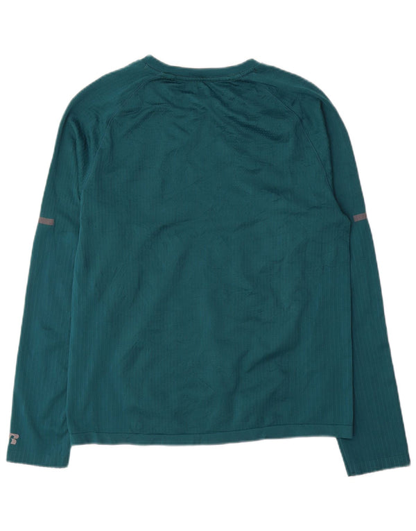 Russell Athletic pentru băieți Dri-Power Top cu mânecă lungă 14-15 ani XL nailon verde