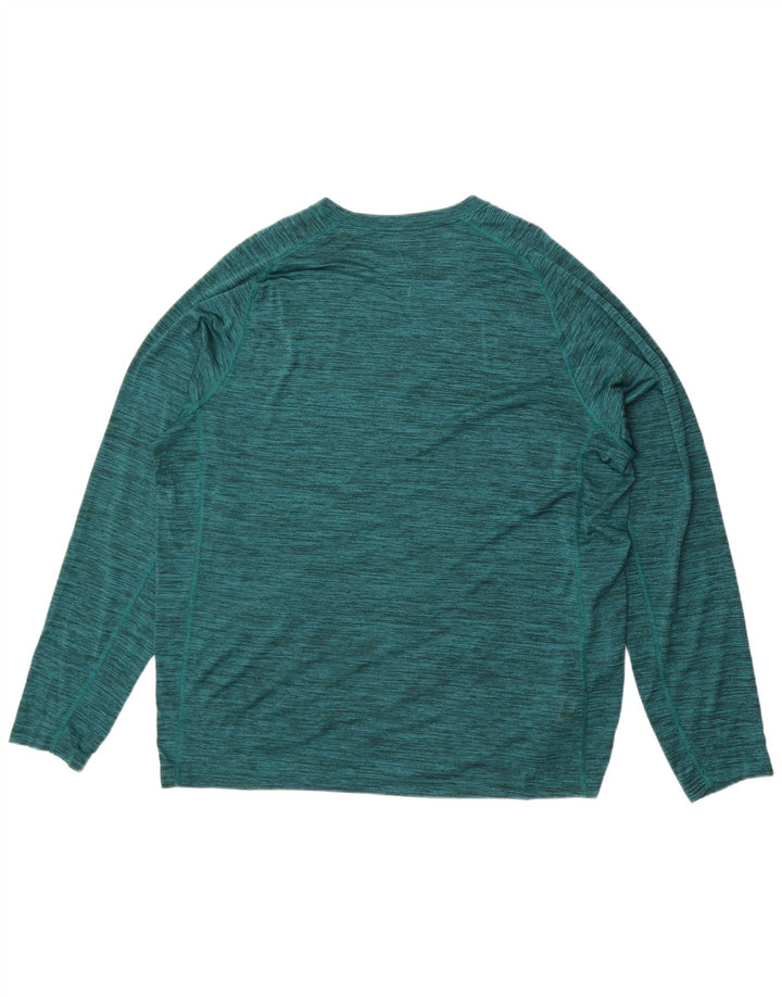 Eddie Bauer Top pentru bărbați cu mânecă lungă, XL, poliester cu pături verzi