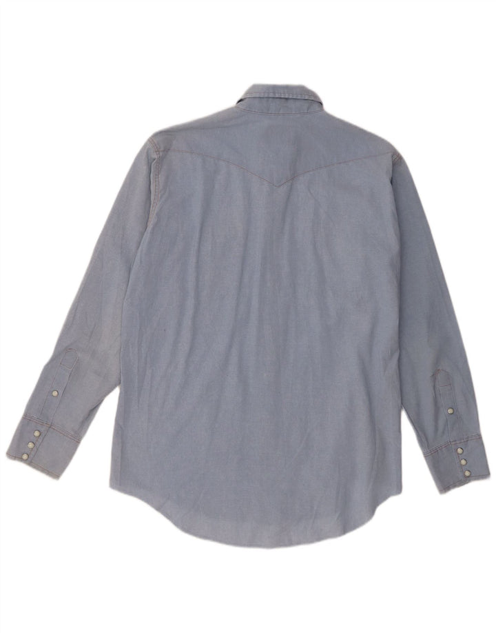 Cămașă Western Regular Fit pentru bărbați Wrangler Mărimea 17 XL Poliester albastru