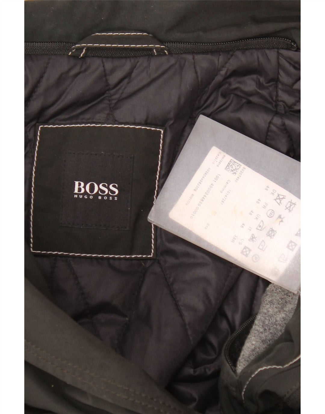 Jachetă pentru bărbați Hugo Boss EU 48 Poliester mediu negru