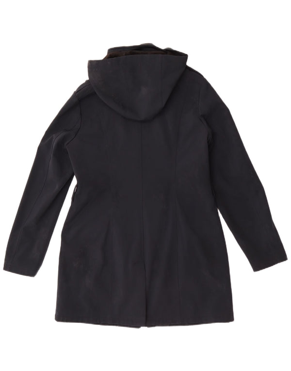 Palton militar cu glugă Michael Kors pentru femei UK 14 Medium Bleumarin