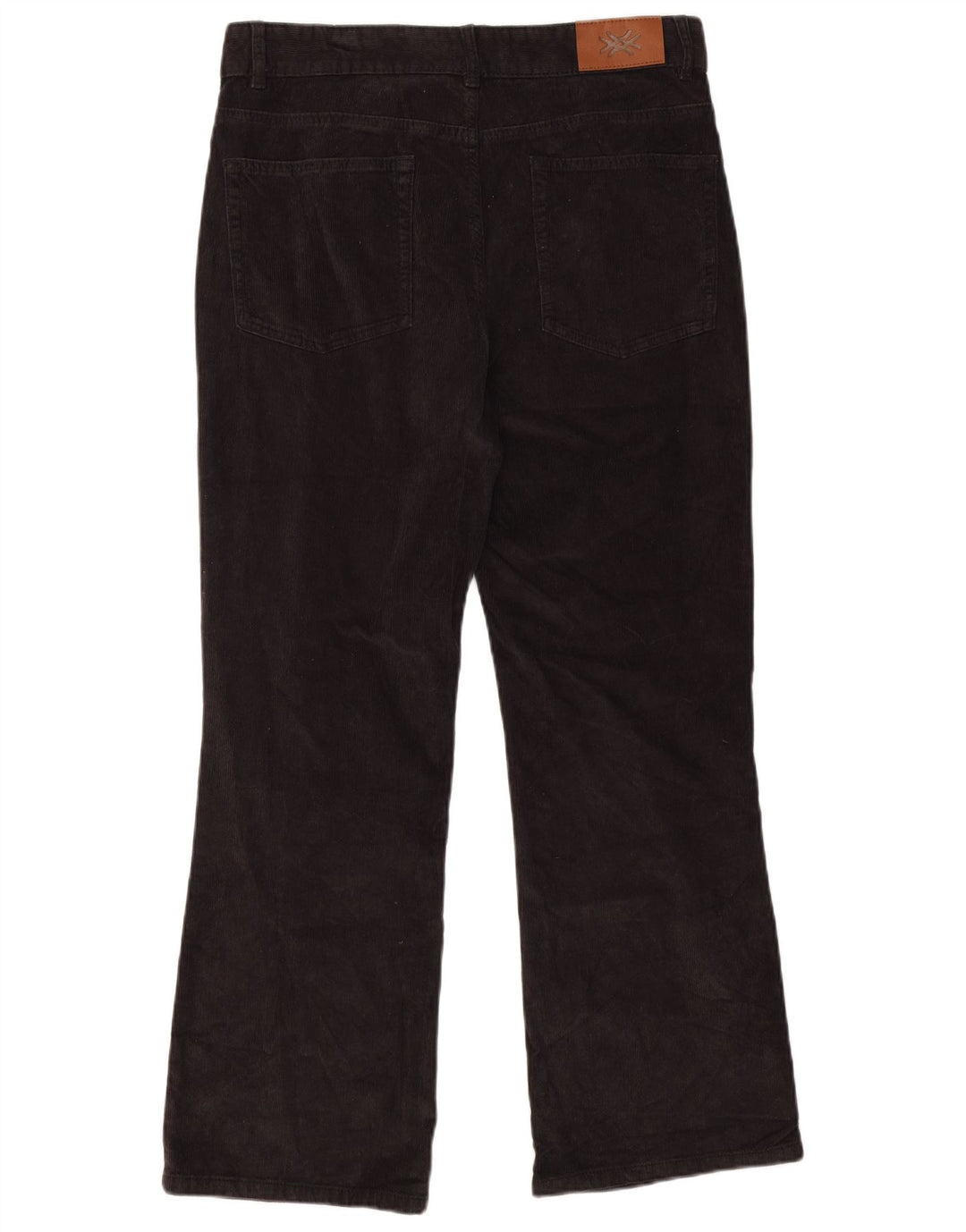 Pantaloni Benetton pentru bărbați Bootcut din velur W32 L28 negru