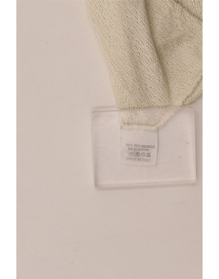 EMANUEL UNGARO Bluză fără mâneci pentru femei UK 12 Medium Off White