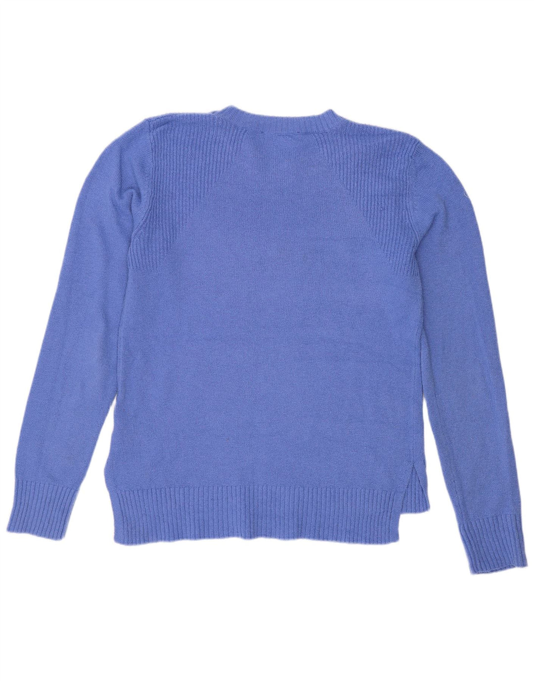 Pulover Oasis pentru femei cu decolteu triplu UK 14 Poliester albastru mediu