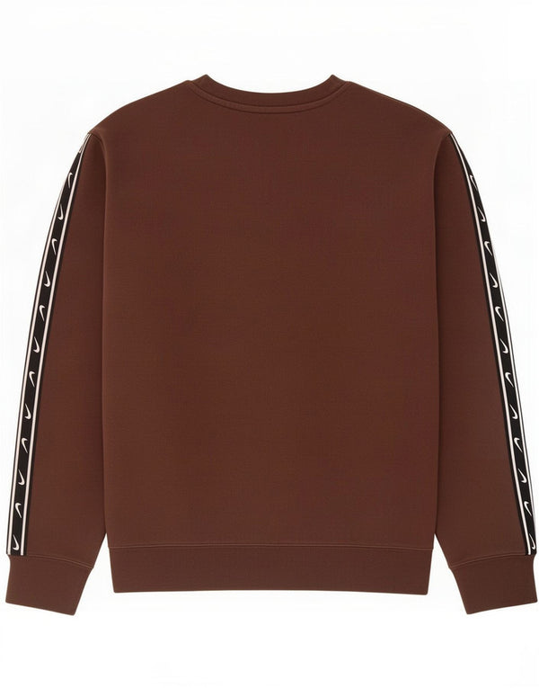 Hanorac grafic pentru bărbați Nike Jumper mic maro din bumbac color bloc