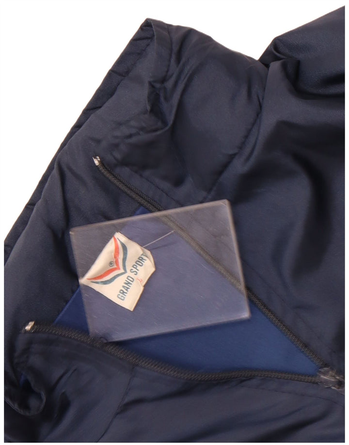 Jachetă de trening vintage pentru femei UK 16, mare, albastru bleumarin