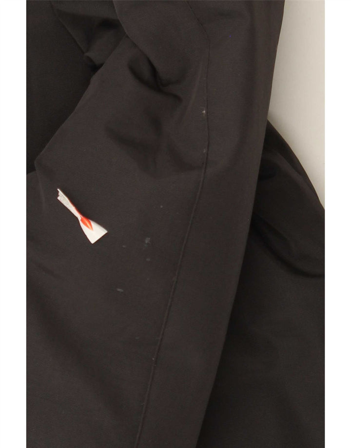 Jachetă căptușită cu glugă Woolrich pentru femei UK 14 Medium Black Nylon
