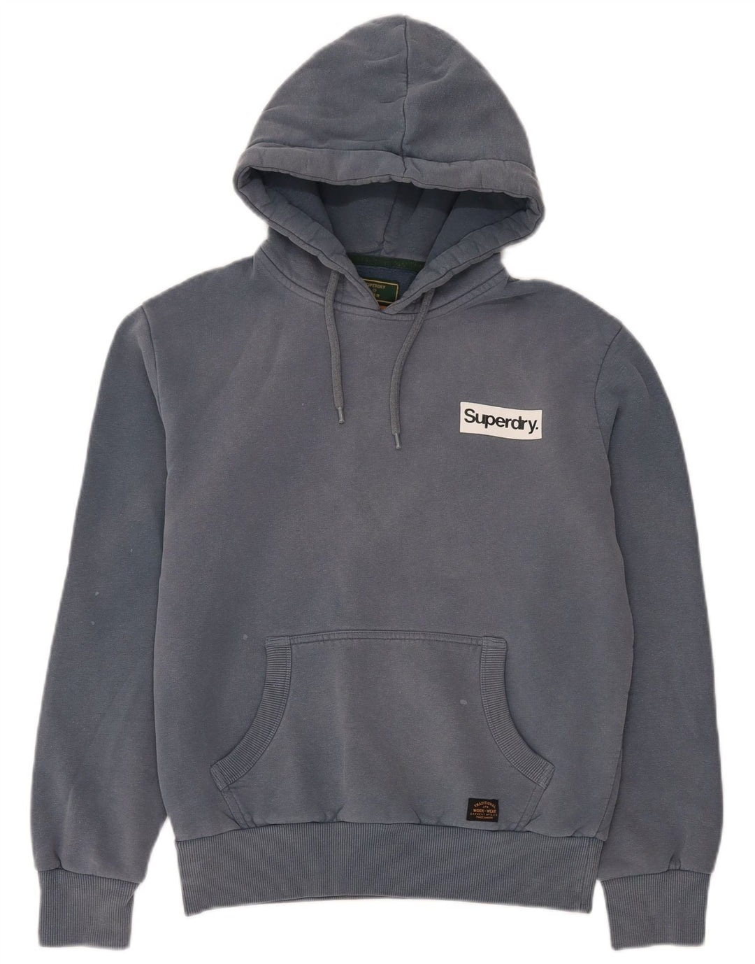 Pulover Superdry pentru bărbați, bumbac mic albastru