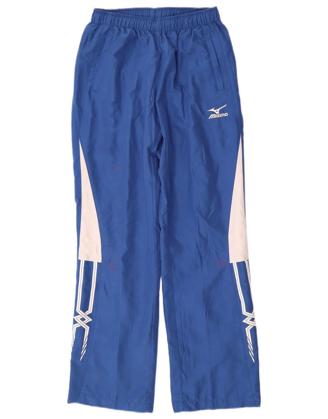 Pantaloni de trening MIZUNO pentru femei UK 10 Mici, albastru, poliester color bloc