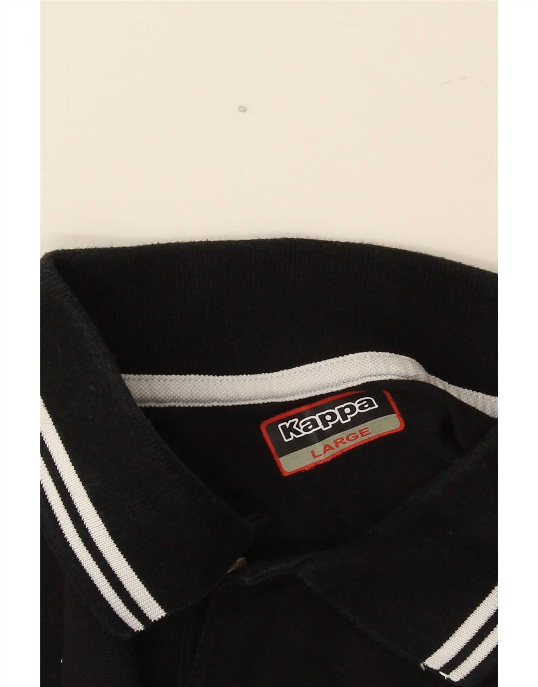 Cămașă polo pentru bărbați Kappa cu dungi negre mari