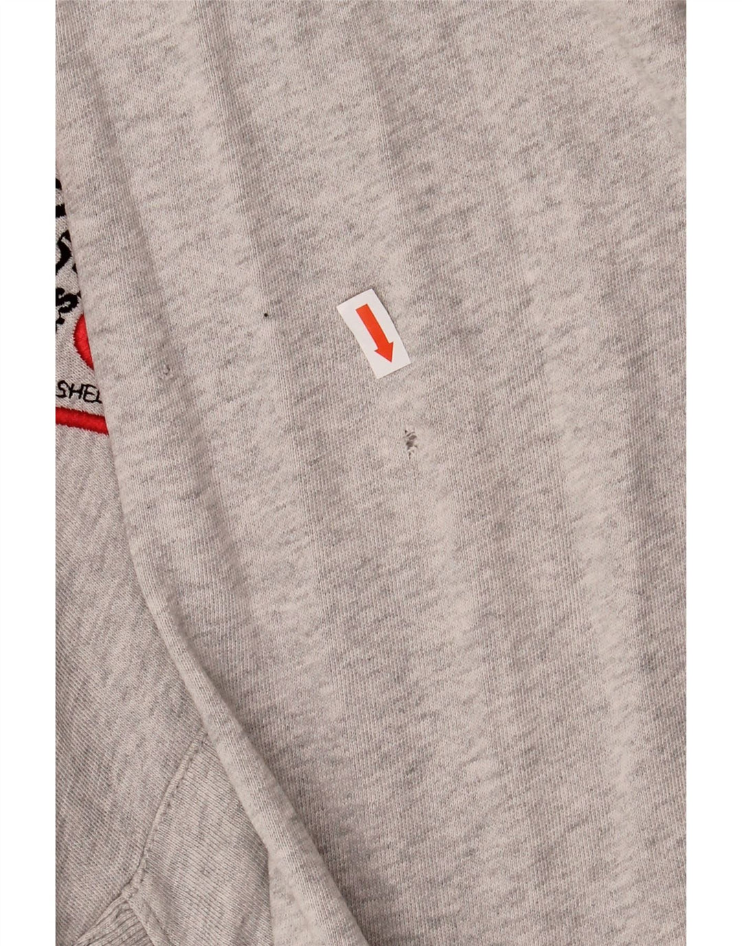 Pulover cu glugă cu grafică GUESS pentru bărbați, mare, gri, bumbac