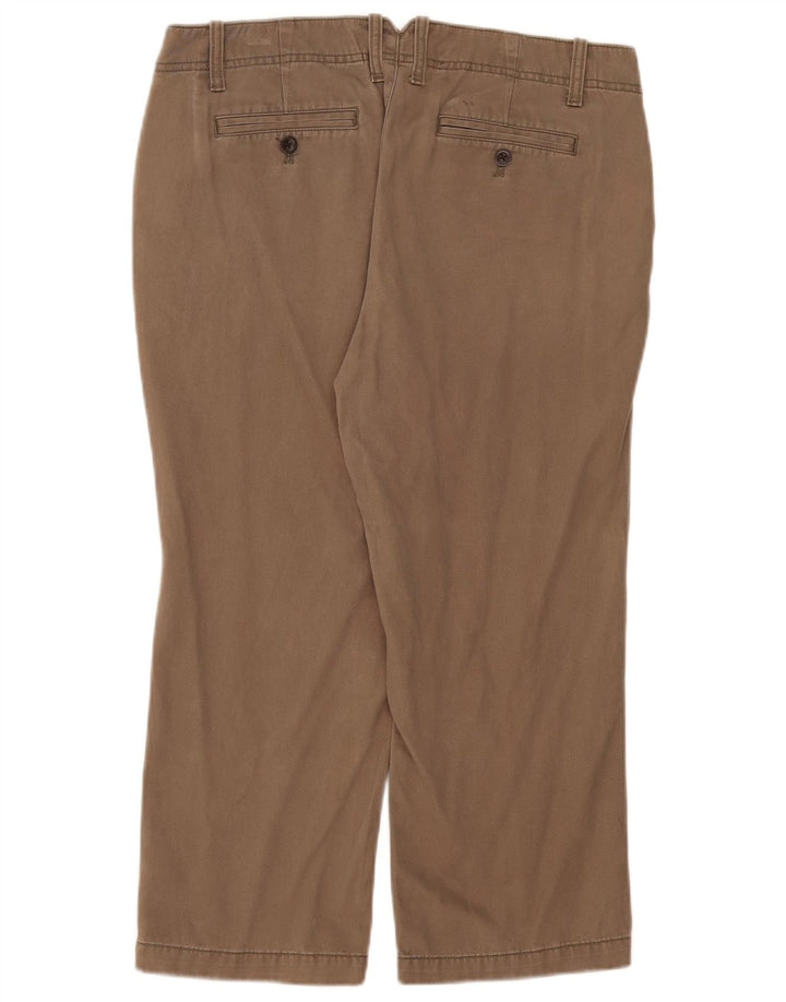 Pantaloni capri pentru femei Eddie Bauer US 8 Medium W34 L23 Bej Bumbac