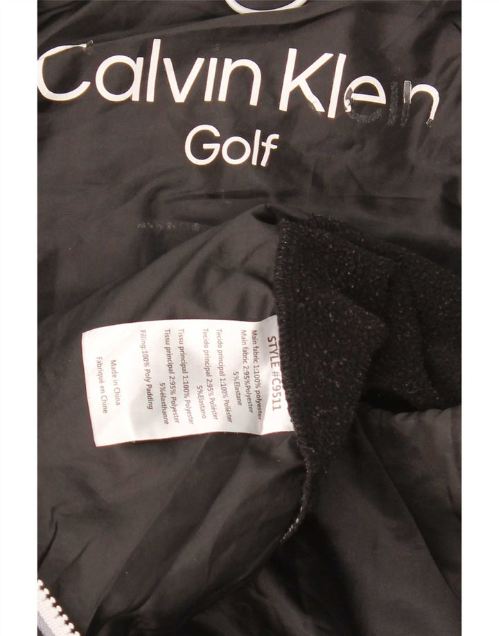 Jachetă de golf căptușită pentru bărbați Calvin Klein UK 38 Poliester mediu negru