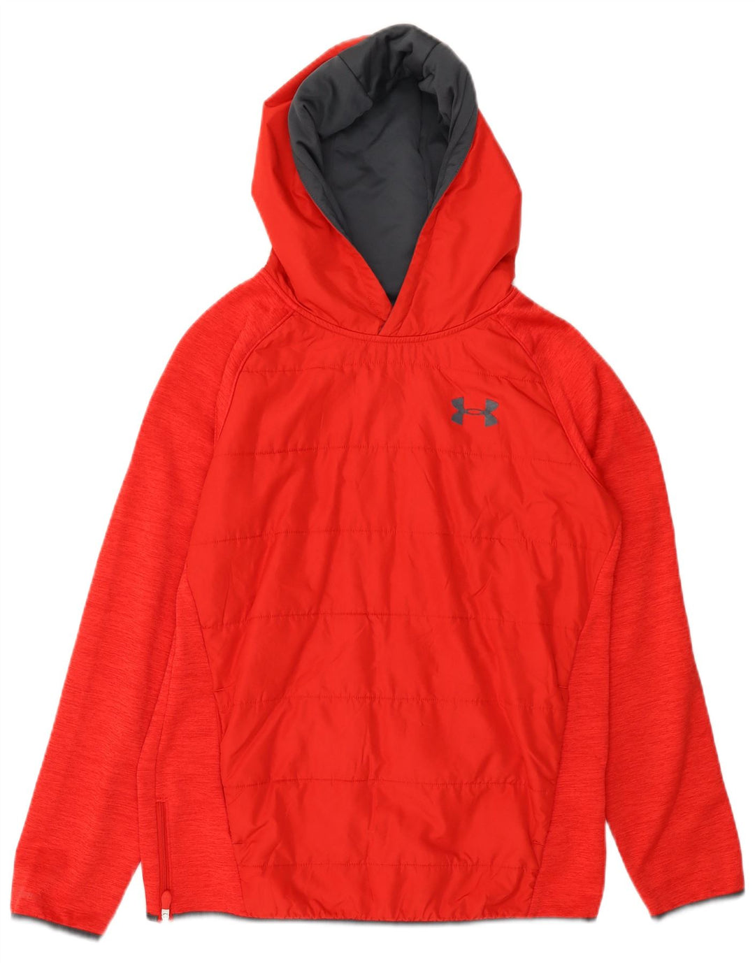 Pulover cu glugă pentru băieți UNDER ARMOUR 13-14 ani XL poliester roșu