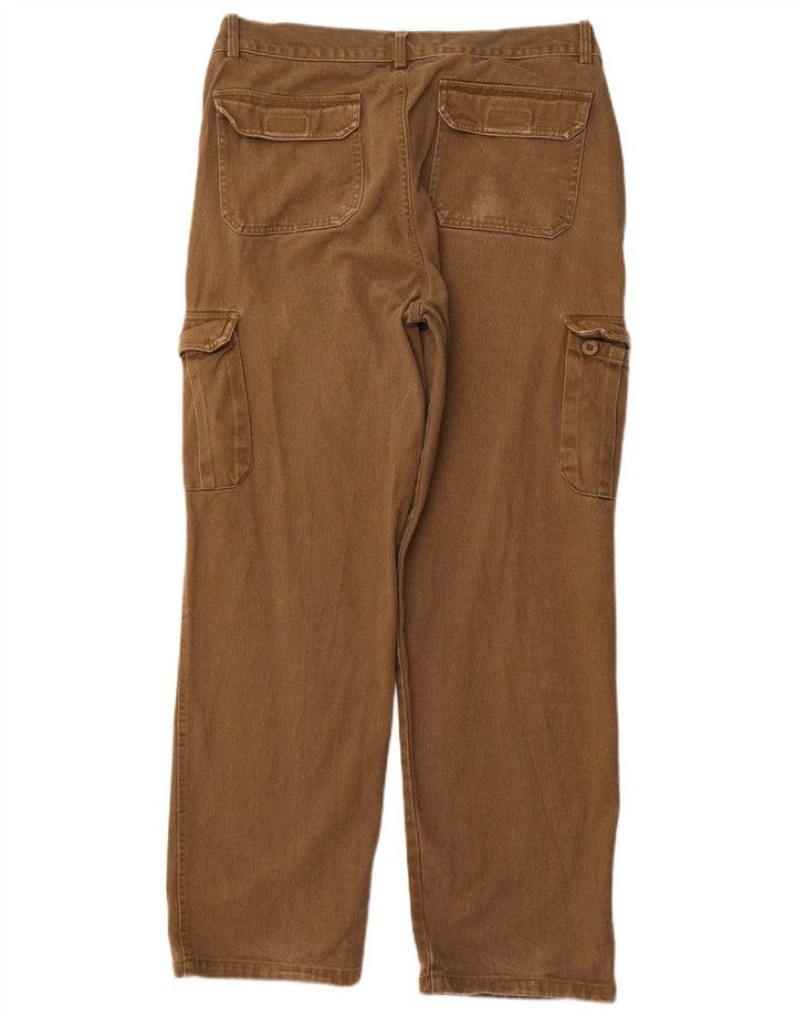 Pantaloni cargo drepți pentru bărbați VINTAGE EU 52 XL W36 L30 Kaki Bumbac