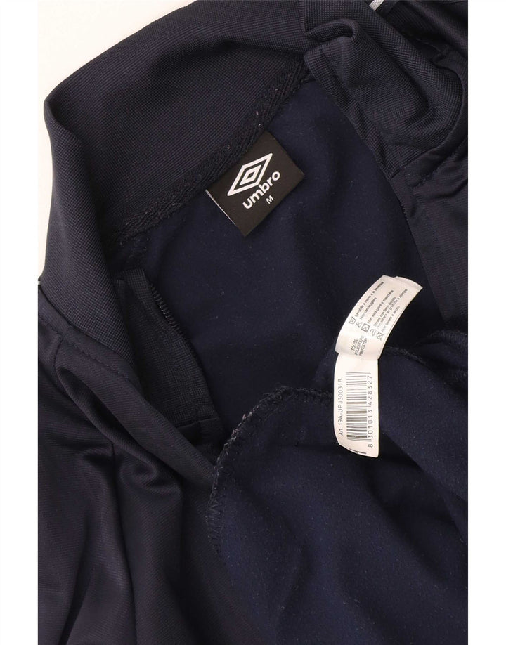 Jachetă de trening Umbro pentru bărbați, poliester geometric, albastru, mediu