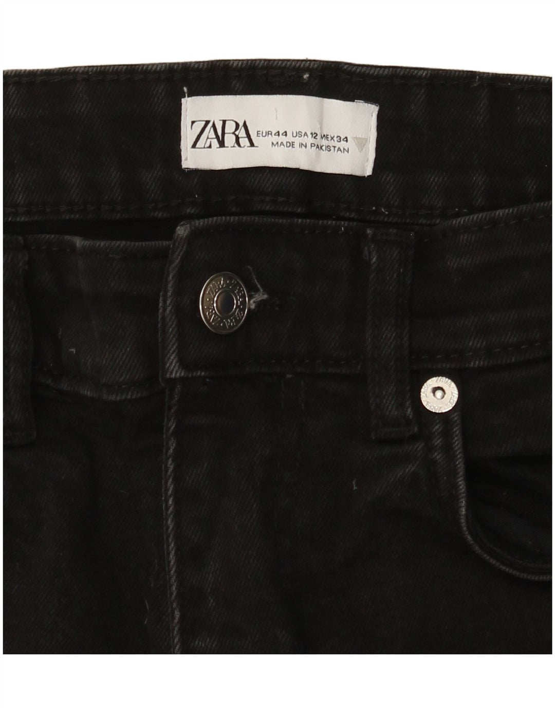 Blugi Bootcut pentru Damă Zara EU 44 XL W34 L25 Negri