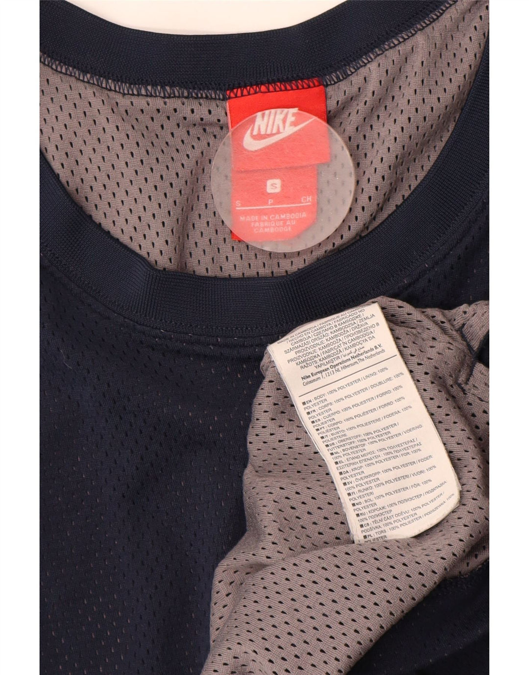 Top cu vestă grafică Nike pentru bărbați, poliester bleumarin mic