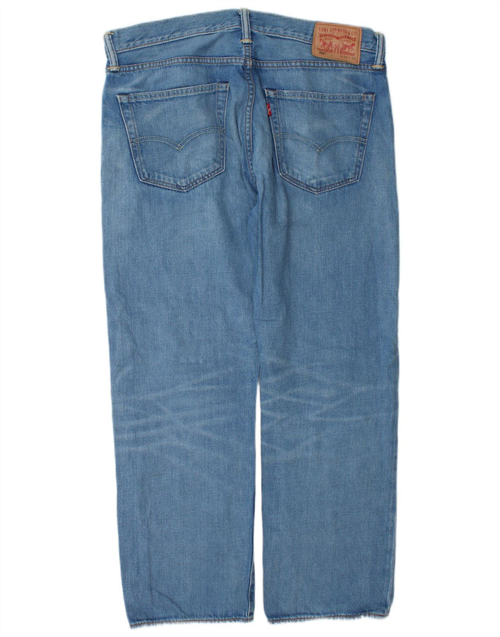 Blugi drepti pentru bărbați Levi's 504 W36 L30 Bumbac albastru