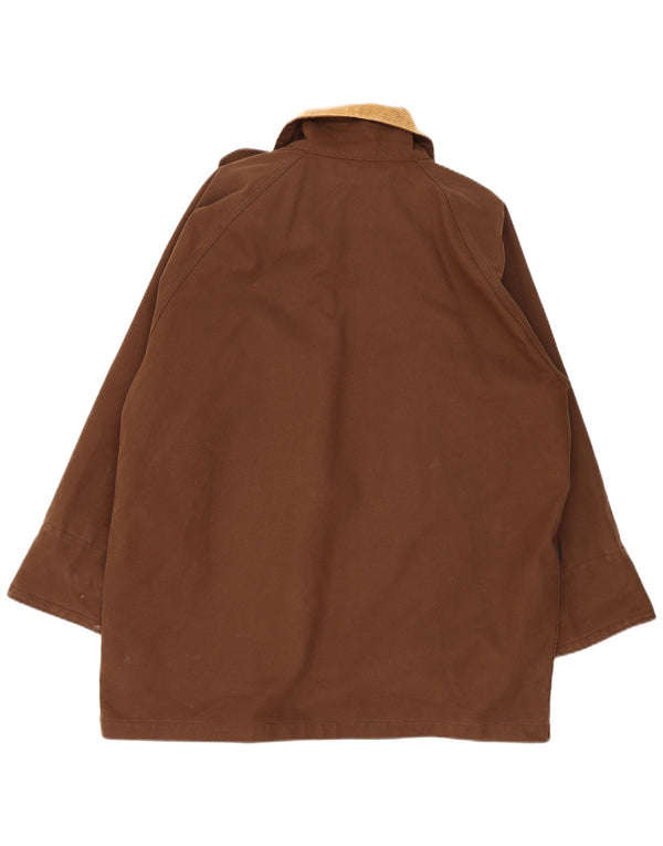 Jachetă vintage pentru iahting pentru femei UK 16, mare, maro, bloc de culoare