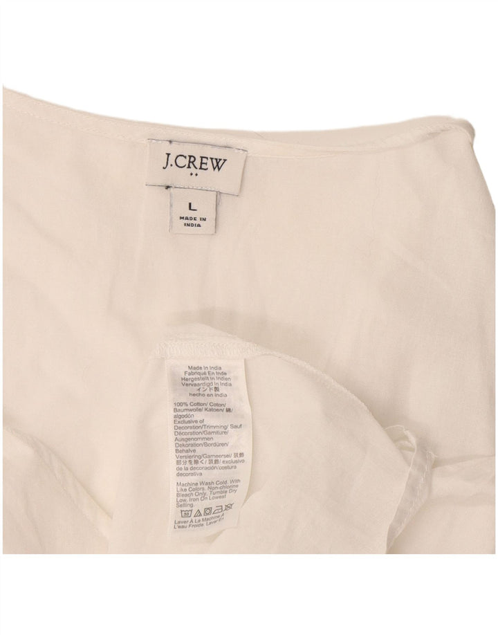 Bluză pentru femei J. Crew, UK 16, mare, alb, bumbac