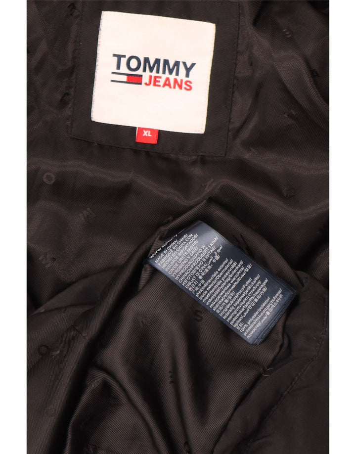 Palton căptușit cu glugă pentru femei Tommy Hilfiger UK 18 XL Poliester negru