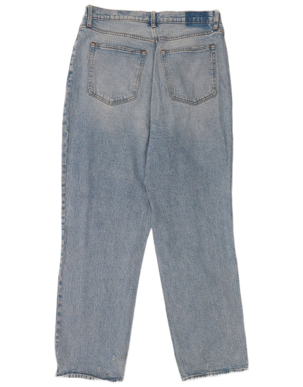 Abercrombie & Fitch Blugi drepte învechiți pentru femei US 14 XL W32 L26 Albastru