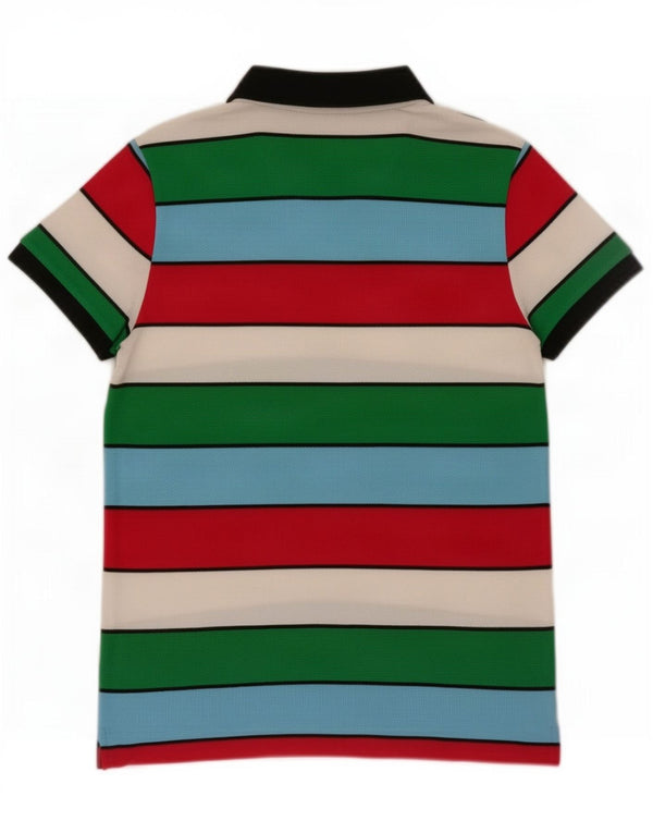Tricou polo Lacoste pentru femei EU 38 Bumbac cu dungi multicolore medii
