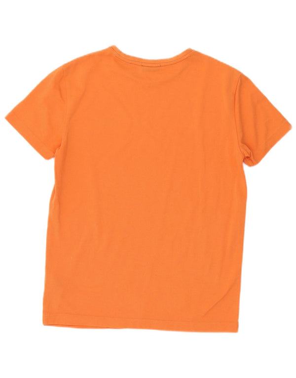 Tricou pentru bărbați Gant Slim Fit Top din bumbac portocaliu mediu