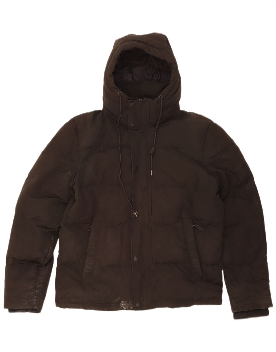 SUPERDRY Jachetă căptușită cu glugă pentru bărbați UK 36 Poliester negru mic