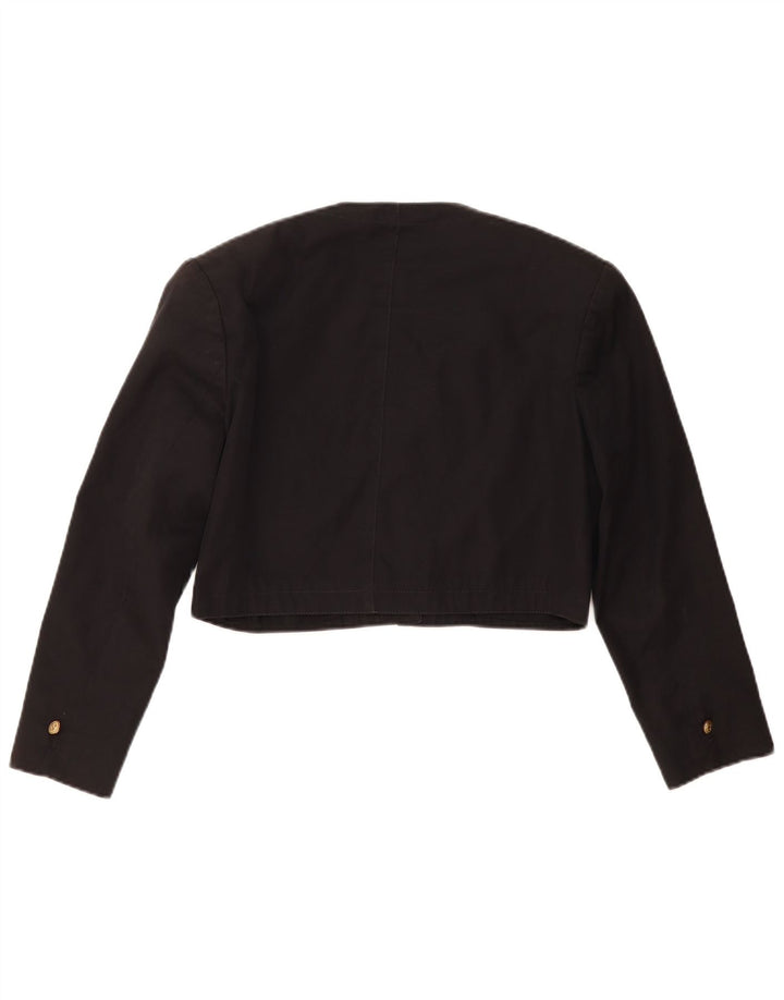 FORENZA jachetă bolero pentru femei UK 16 mare bumbac negru