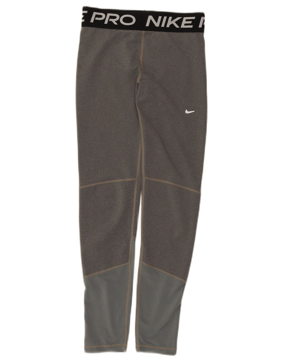 Leggings grafic pentru fete Nike 12-13 ani, mare, gri, poliester color bloc