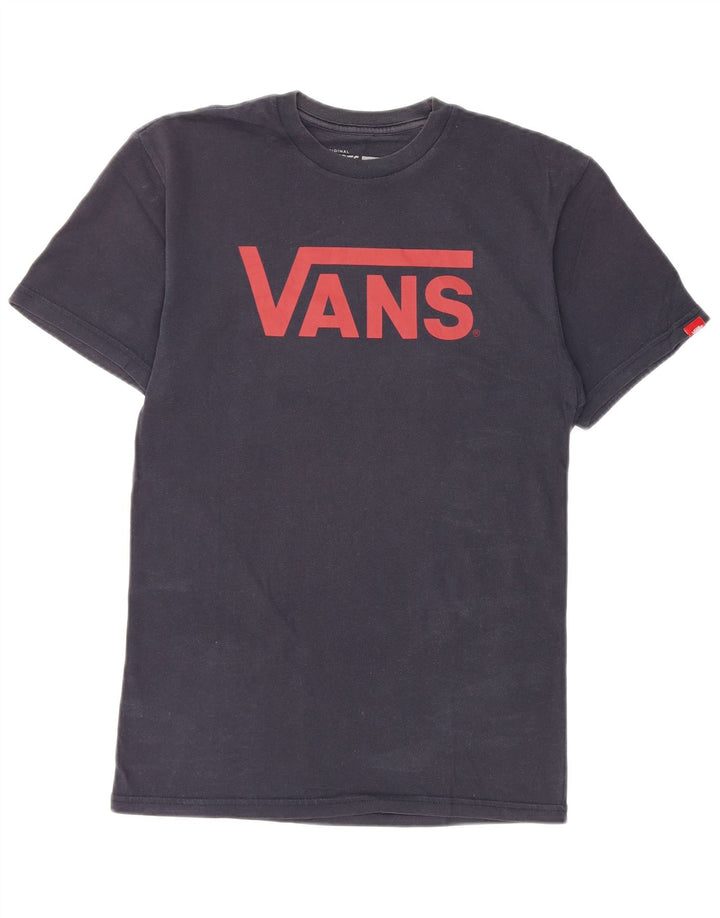 Tricou grafic pentru bărbați Vans Classic Fit Top mic din bumbac bleumarin
