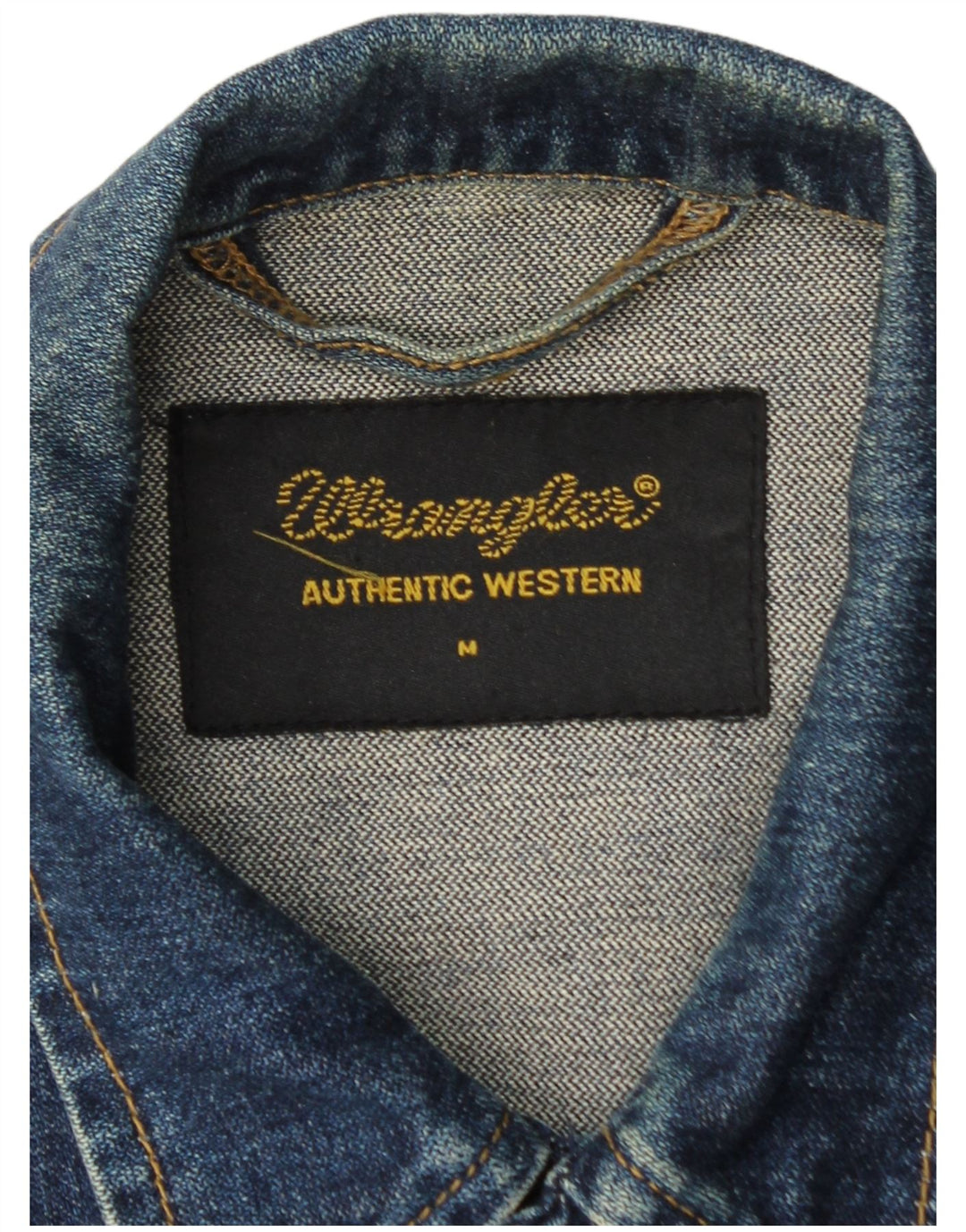 Jachetă de blugi pentru bărbați Wrangler UK 38, bumbac albastru mediu
