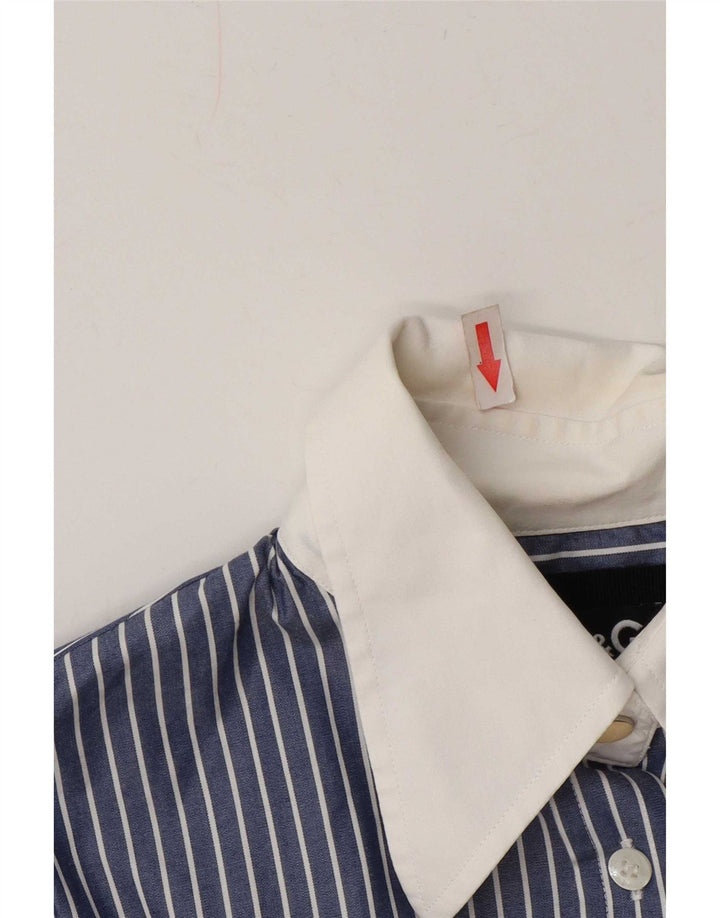 Bluză cămașă pentru femei Dolce & Gabbana IT 42 Medium Blue Pinstripe