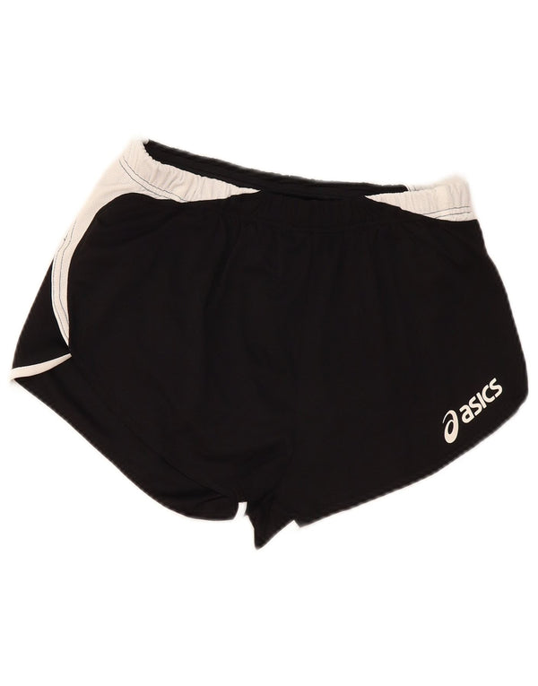 Pantaloni scurti sport Asics pentru femei UK 12 Medium Black Colorblock Poliester