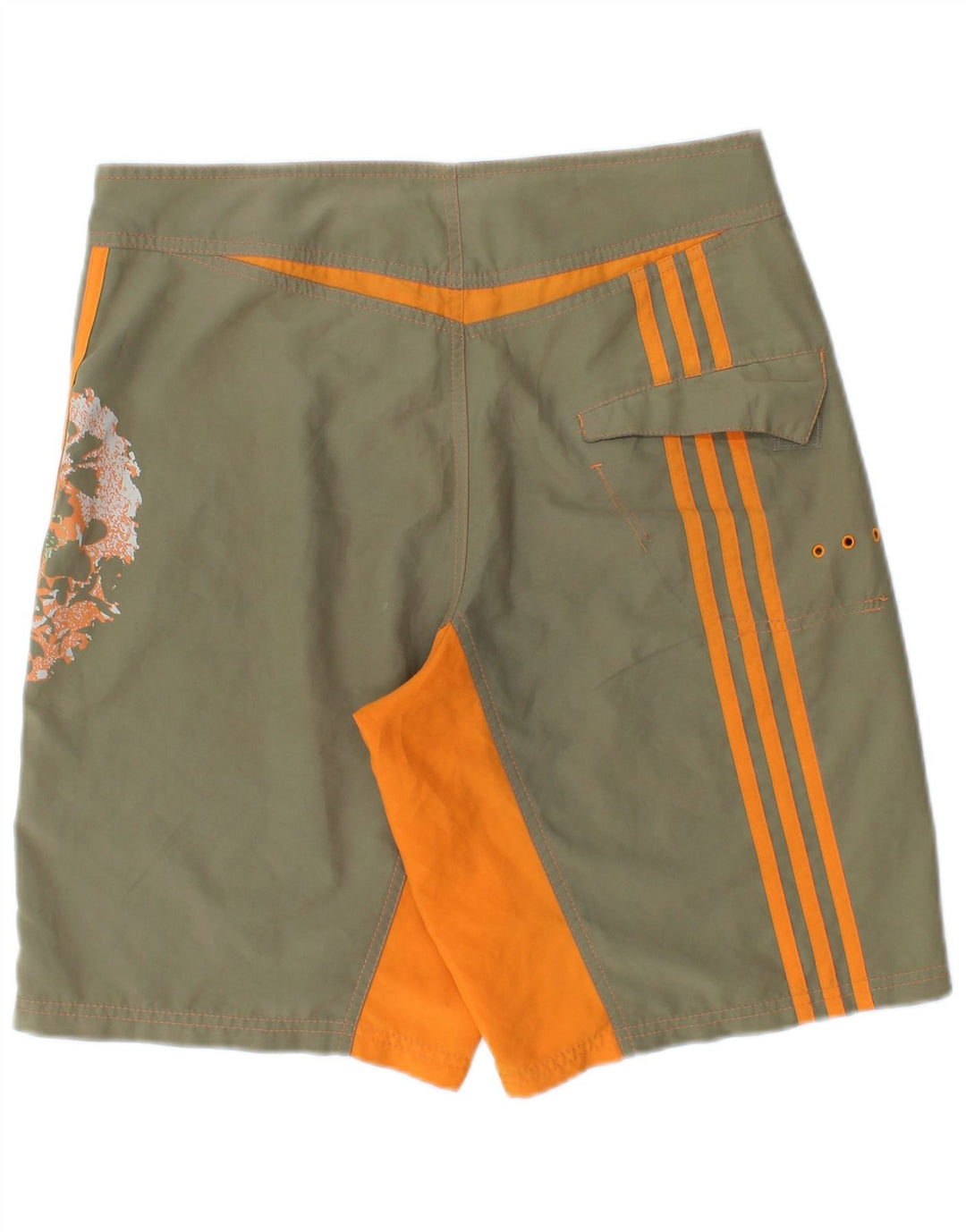Pantaloni scurți de înot ADIDAS pentru bărbați, poliester floral mic kaki